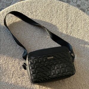 Aldo Black Quilted Crossbody Bag